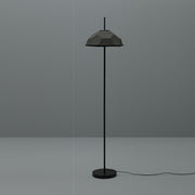 Floor lamp lampshade in black recycled cardboard D34xD34x160h cm