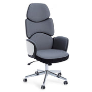 Office armchair with armrests in ARMSTRONG Dark Gray fabric 64x69 x h118.5 - 128 cm