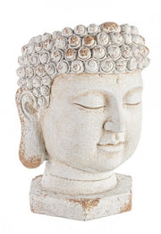 Buddha head vase Magnesia D35 cm