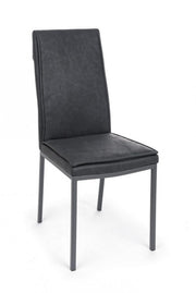 4x Sofie Pu Chair Anthracite