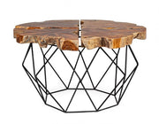 Adanya vintage metal and wood coffee table