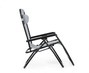 Martin deck chair light gray for outdoor