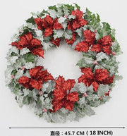 Crown with red butcher's broom cmø34h45