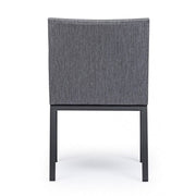 Outdoor chair with armrests in Anthracite fabric OWEN JX55 55x62x h82 cm