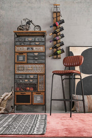 Coral Red Ethnic Style Viscose Rug BELIZE 140x200 cm