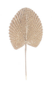 12x Champagne Fan Leaf H52Cm