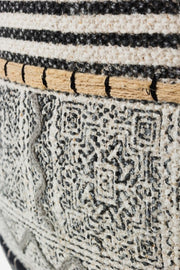 TILAK Alaskan ethnic style cotton pouf diameter 50x h35 cm