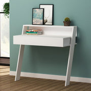 Cowork white wall desk with drawer 94 cm.