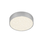LED ceiling lamp with starry sky, Ø 15.7 cm, 11 W, silver colour