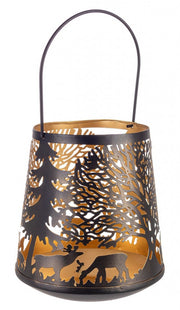 Black Daya Bomb Renna Lantern 20x23cm