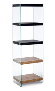 5P Line Wood Bookcase Black