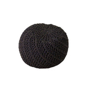 Pouf in round fabric