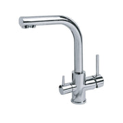 Chrome finish sink mixer tap h.25x21 cm