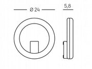 Led wall light 20W 3000K graphite omega line