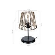 Evren jute table lamp D.20xh 33 cm