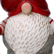 Resin gnome with red lantern cm38x20h40