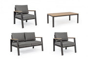 Belmar garden lounge set natural - anthracite
