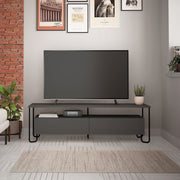 Cornea TV stand with two anthracite doors