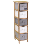 Brenda cabinet with 5 drawers cm26x32xh98