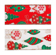 12x Christmas Ball Ribbon, 4M, Assorted Colors, Display of 12