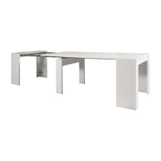 Extendable console table White BAKU 78x54 - 252x h78 cm