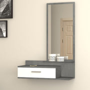 Entrance furniture with Joy concrete mirror