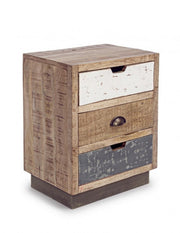 Vintage 3 drawer bedside table