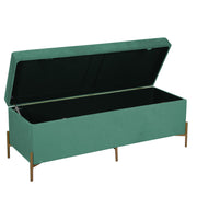 Sage green velvet bench cm115x40h45