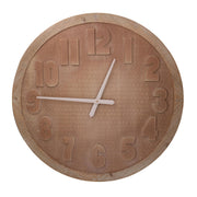 Brown wood clock 74cm