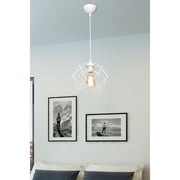 Koza MDL4327 white cage pendant lamp