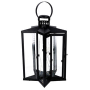 Black star metal led lantern cm27,5x27,5h42-48