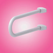 Fixed Safety Handle for Disabled in White Aluminum 52.5 x 21 x 20 cm