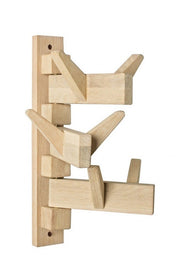 Wooden hanger with 6 Daiki hooks