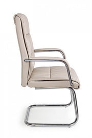 Sydney Tortora eco-leather office armchair with armrests