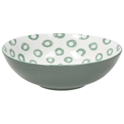 Dodi Green Porcelain Salad Bowl 22 Cm