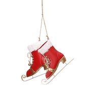 Red metal runners cm10x10h1