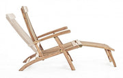 Wooden reclining armchair (FSC) with armrests