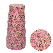 Cardboard box 1-5 round roses ø40,5h17,8