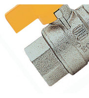 Gas ball valve with aluminum lever