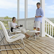 Outdoor set balcony bistro keter white home garden furniture