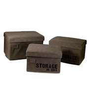 Storage box in brown Storage fabric