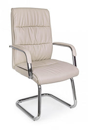 Sydney Tortora eco-leather office armchair with armrests