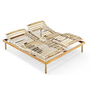 Master electric double bed base in wood