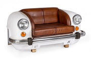 Vintage car sofa with lights 159 x 65 cm