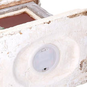 White santa claus resin led fireplace cm27,5x23h51