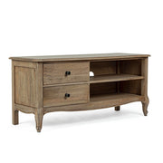 Classic style wooden TV stand with 2 drawers