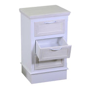 Liverpool wooden cabinet 3 white drawers cm37x30h64