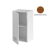 Antique walnut kitchen wall unit 1 door Cm 30x32xH 72