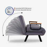 Sando folding armchair bed in Red fabric 60x78xh.78 cm