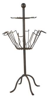 Iron pedestal bottle holder lo-7583 cm. 46.5 x 46.5 h 85